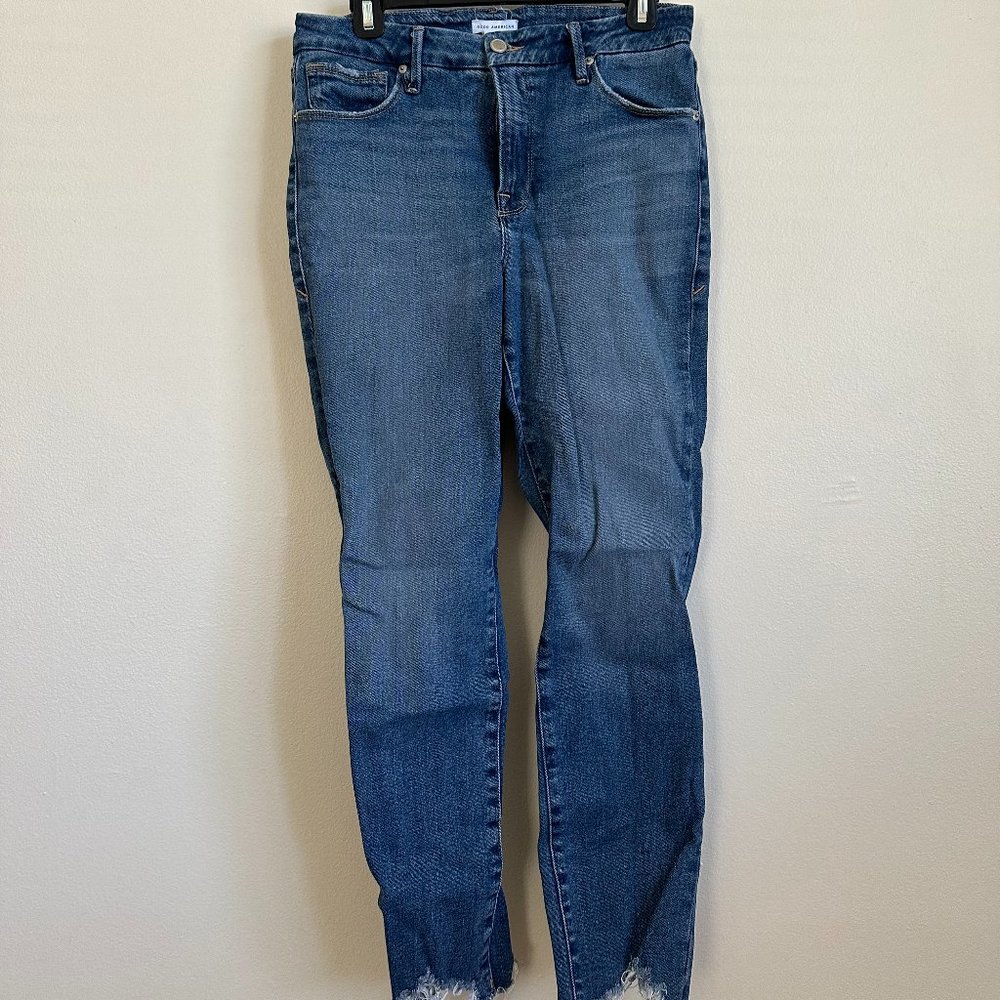 Good American Jeans with Raw Hem | Size 8/29
